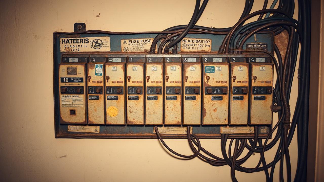 New electrical panel with clean, code-compliant wiring after the upgrade